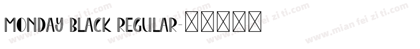 Monday Black Regular字体转换